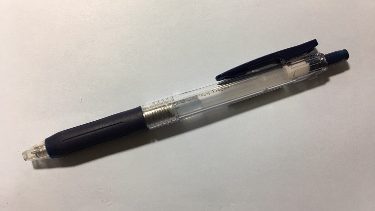 水性インクのノック式ボールペン